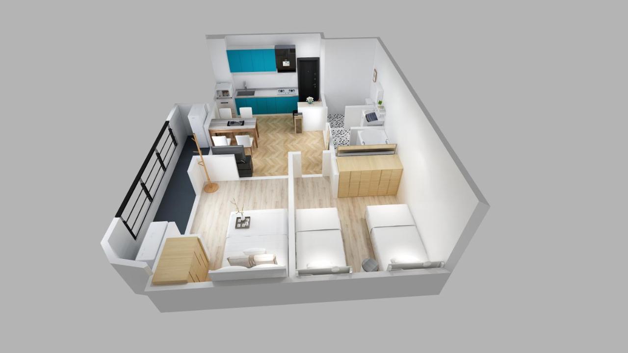 Apartment 黑門市場20米大楼公寓全新装修2居室1庁難波5min日本橋駅1min道頓堀3min心斎橋10min Ōsaka