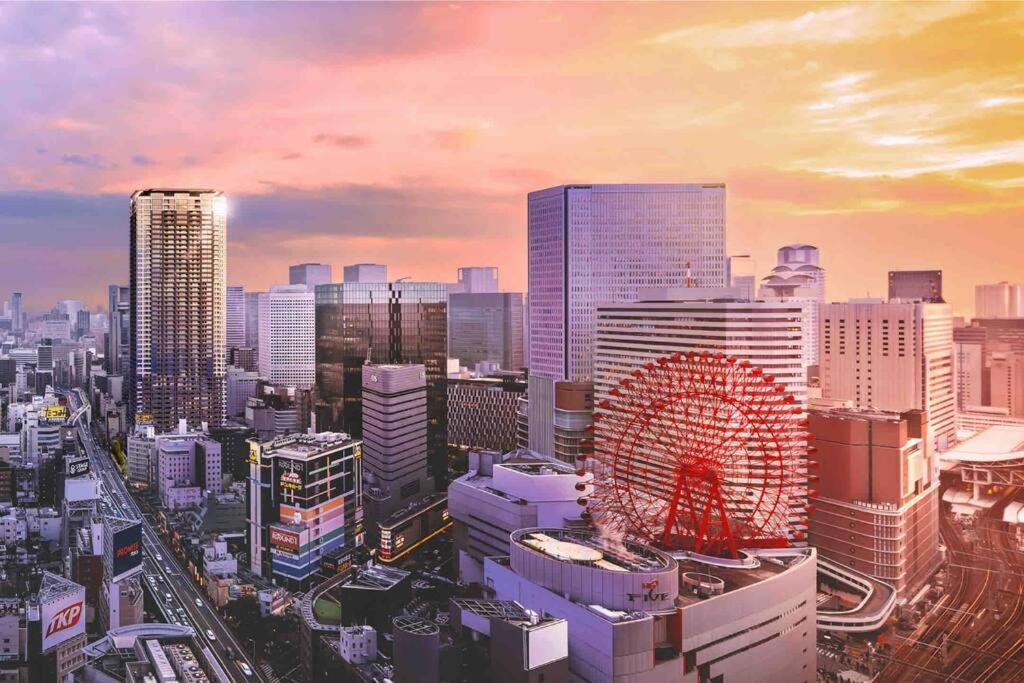 55平方!2卧室可住7人,5分黒門市場,難波,道頓堀,心斎橋,大阪城,天王寺,wi-fi,新規 * Osaka
