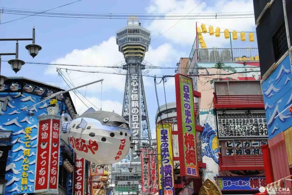 55平方!2卧室可住7人,5分黒門市場,難波,道頓堀,心斎橋,大阪城,天王寺,wi-fi,新規 Apartment *